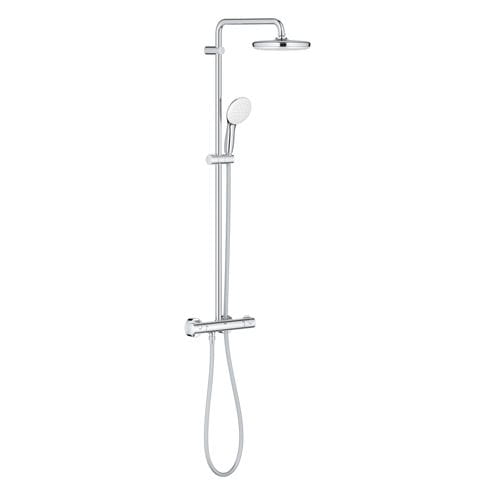 GROHE TEMPESTA SYSTEM 210 sprchový set s termostatickou batériou, horná sprcha, ručná sprcha, tyč, hadica, Water Saving, chróm 26811001 Obrázek - Hlavní obrázek