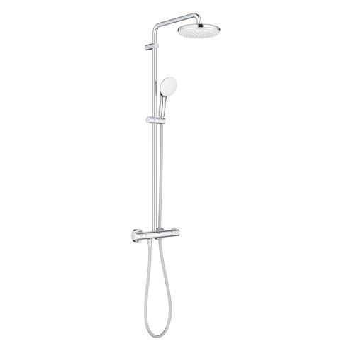 GROHE TEMPESTA SYSTEM 210 sprchový set s termostatickou batériou, horná sprcha, ručná sprcha, tyč, hadica, Water Saving, chróm 26811001 Obrázek - fotka