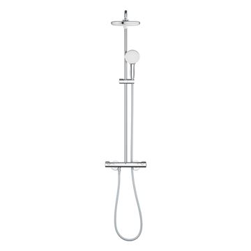 GROHE TEMPESTA SYSTEM 210 sprchový set s termostatickou batériou, horná sprcha, ručná sprcha, tyč, hadica, Water Saving, chróm 26811001 Obrázek - fotka