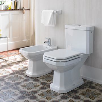 DURAVIT 1930 WC kombi nádržka, bočný prívod vody, Dual-Flush 0872200005 Obrázek - fotka