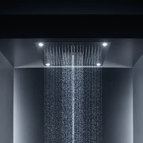 AXOR SHOWER SOLUTIONS SHOWERHEAVEN 970/970 3JET horná sprcha 970x970 mm, 3 prúdy, s LED osvetlením, vzhľad nerezu 10623800 Obrázek - fotka