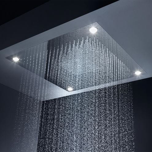 AXOR SHOWER SOLUTIONS SHOWERHEAVEN 970/970 3JET horná sprcha 970x970 mm, 3 prúdy, s LED osvetlením, vzhľad nerezu 10623800 Obrázek - fotka