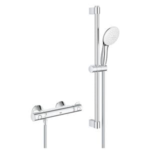 GROHE GROHTHERM 800 sprchový set s termostatickou batériou, ručná sprcha s 2 prúdmi, tyč, hadica, Water Saving, chróm