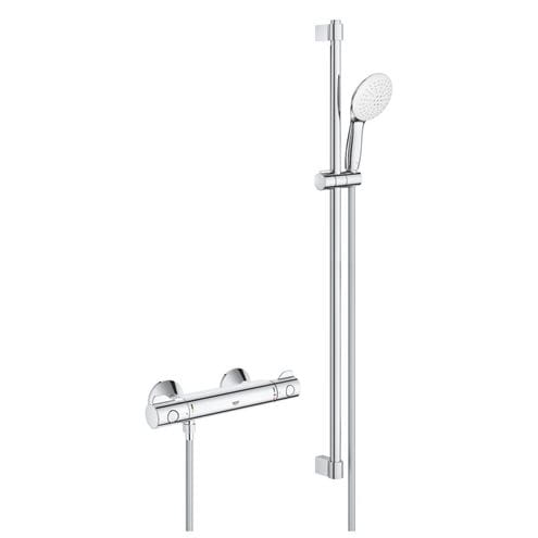 GROHE GROHTHERM 800 sprchový set s termostatickou batériou, ručná sprcha s 2 prúdmi, tyč, hadica, Water Saving, chróm 34566002 Obrázek - Hlavní obrázek