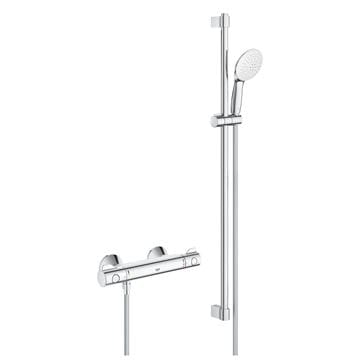 GROHE GROHTHERM 800 sprchový set s termostatickou batériou, ručná sprcha s 2 prúdmi, tyč, hadica, Water Saving, chróm