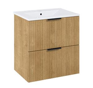 JIKA NOBU skrinka pod umývadlo 60x45,2x63,5 cm, 2 zásuvky, prírodný dub