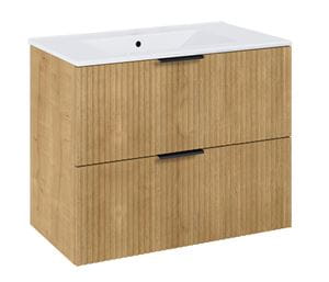 JIKA NOBU skrinka pod umývadlo 80x45, 2x63, 5 cm, 2 zásuvky, prírodný dub