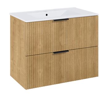 JIKA NOBU skrinka pod umývadlo 80x45, 2x63, 5 cm, 2 zásuvky, prírodný dub