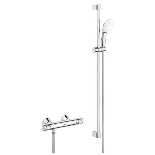 GROHE GROHTHERM 500 sprchový set s termostatickou batériou, ručná sprcha, tyč, hadica, Water Saving, chróm 34797001 Obrázek - Hlavní obrázek