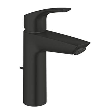 GROHE EUROSMART umývadlová stojanková batéria, s odtokovou súpravou, Water Saving, matná čierna