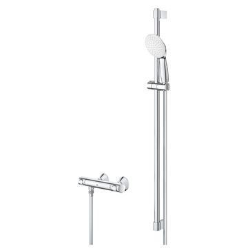GROHE GROHTHERM 500 sprchový set s termostatickou batériou, ručná sprcha, tyč, hadica, Water Saving, chróm 34797001 Obrázek - fotka