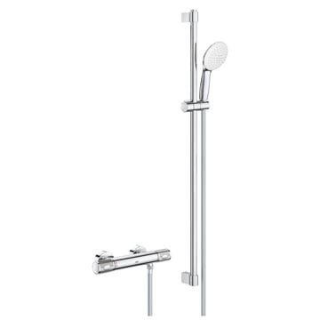 GROHE GROHTHERM 1000 PERFORMANCE sprchový set s termostatickou batériou, ručná sprcha s 2 prúdmi, tyč, hadica, Water Saving, chróm
