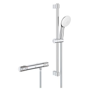 GROHE GROHTHERM 1000 PERFORMANCE sprchový set s termostatickou batériou, ručná sprcha s 2 prúdmi, tyč, hadica, Water Saving, chróm