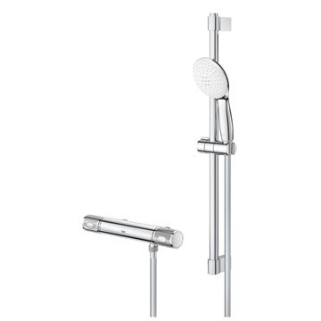 GROHE GROHTHERM 1000 PERFORMANCE sprchový set s termostatickou batériou, ručná sprcha s 2 prúdmi, tyč, hadica, Water Saving, chróm 34836001 Obrázek - fotka