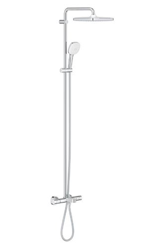 GROHE TEMPESTA SYSTEM 250 CUBE vaňová termostatická batéria, s hornou a ručnou sprchou s 2 prúdmi, Water Saving, chróm 26691001 Obrázek - Hlavní obrázek