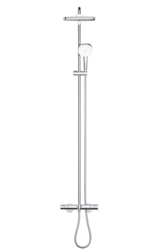 GROHE TEMPESTA SYSTEM 250 CUBE vaňová termostatická batéria, s hornou a ručnou sprchou s 2 prúdmi, Water Saving, chróm 26691001 Obrázek - fotka