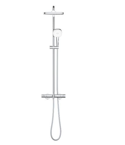 GROHE TEMPESTA SYSTEM 250 CUBE vaňová termostatická batéria, s hornou a ručnou sprchou s 2 prúdmi, Water Saving, chróm 26975001 Obrázek - fotka