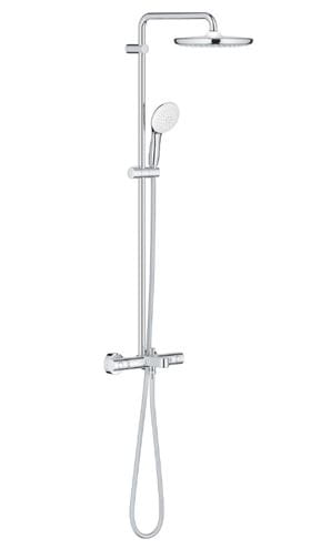 GROHE TEMPESTA SYSTEM 250 CUBE vaňová termostatická batéria, s hornou a ručnou sprchou s 2 prúdmi, Water Saving, chróm 26978001 Obrázek - Hlavní obrázek