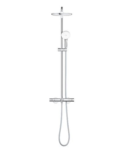 GROHE TEMPESTA SYSTEM 250 CUBE vaňová termostatická batéria, s hornou a ručnou sprchou s 2 prúdmi, Water Saving, chróm 26978001 Obrázek - fotka