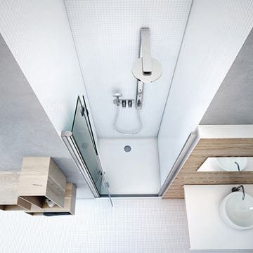 ROTH TOWER LINE TZNL1/900 sprchové dvere 90x200 cm, skádacie, ľavé, brillant/sklo transparent 739-900000L-00-02 Obrázek - fotka