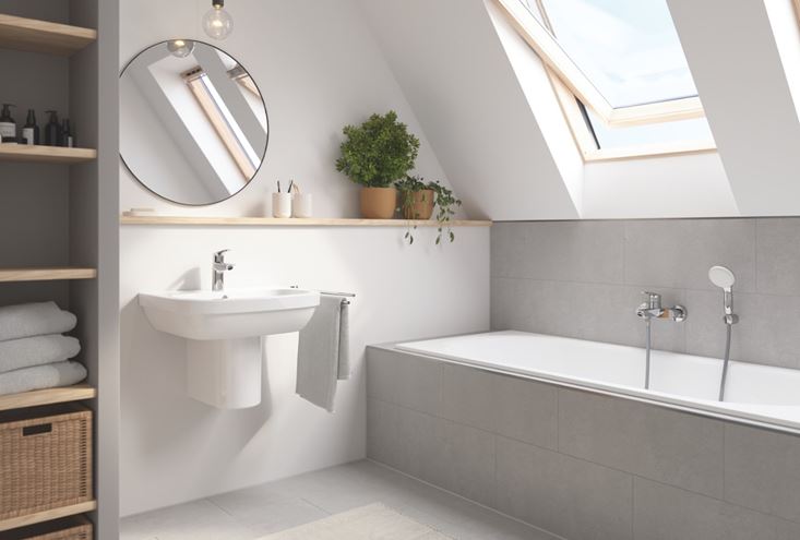 GROHE EUROSMART umývadlová stojanková batéria, Water Saving, studený štart, chróm 24192003 Obrázek - fotka