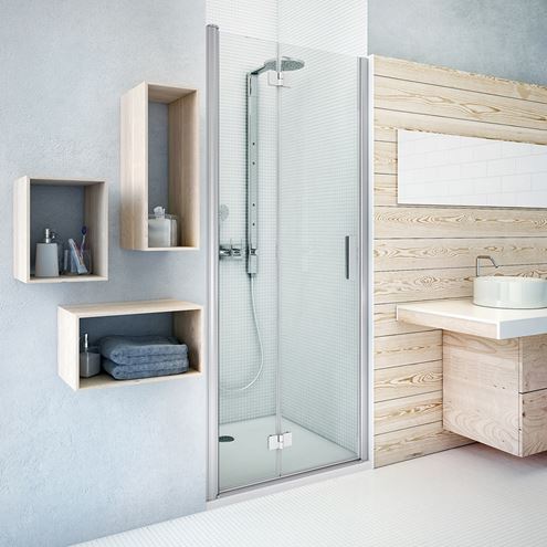 ROTH TOWER LINE TZNL1/800 sprchové dvere 80x200 cm, skladacie, ľavé, brillant/sklo transparent 739-800000L-00-02 Obrázek - fotka