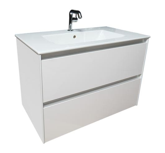 GKI PROGETTO skrinka pod umývadlo 79,9x44,7x55 cm, 2 zásuvky, biela vysoký lesk WAKBS2CHDIC1100 Obrázek - Hlavní obrázek