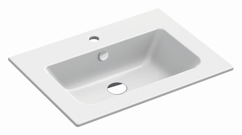 CATALANO PROGETTO umývadlo 62 cm, s otvorom pre batériu a prepadom, Cataglaze 62P46NLFC Obrázek - Hlavní obrázek