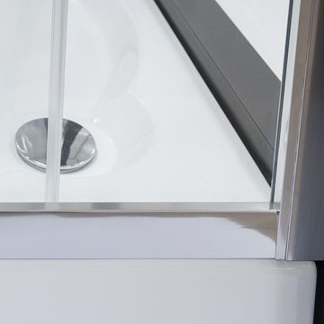 ROTH LEGA LINE LLDO1/900 sprchové dvere 90x190 cm, lietacie, brillant/sklo transparent 551-9000000-00-02 Obrázek - fotka