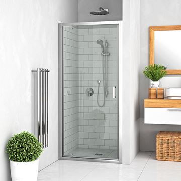 ROTH LEGA LINE LLDO1/700 sprchové dvere 70x190 cm, lietacie, brillant/sklo transparent 551-7000000-00-02 Obrázek - fotka