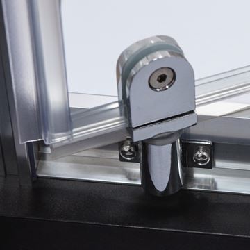 ROTH LEGA LINE LLDO2/800 sprchové dvere 80x190 cm, lietacie, brillant/sklo transparent 552-8000000-00-02 Obrázek - fotka