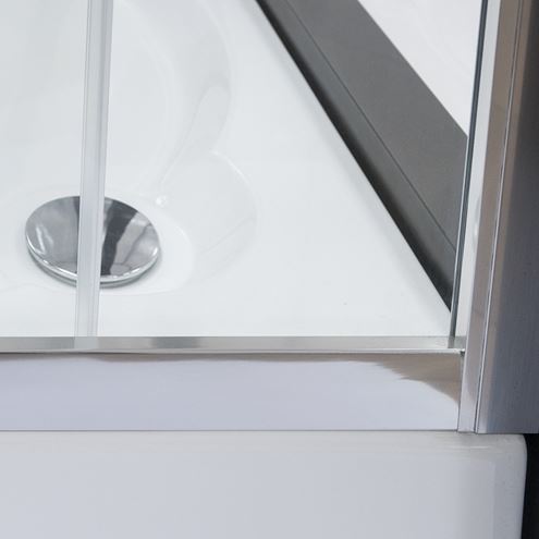 ROTH LEGA LINE LLDO2/900 sprchové dvere 90x190 cm, lietacie, brillant/sklo transparent 552-9000000-00-02 Obrázek - fotka