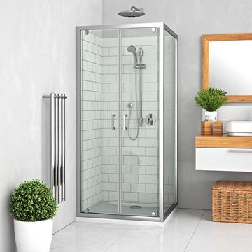 ROTH LEGA LINE LLDO2/700 sprchové dvere 70x190 cm, lietacie, brillant/sklo transparent 552-7000000-00-02 Obrázek - fotka