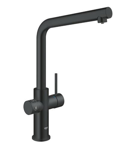 GROHE BLUE HOME drezová elektronická batéria, s filtračným a chladiacim zariadením, Bluetooth, napájanie zo siete, čierna 31454KS1 Obrázek - fotka