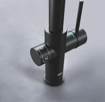 GROHE BLUE HOME drezová elektronická batéria, s filtračným a chladiacim zariadením, Bluetooth, napájanie zo siete, čierna 31454KS1 Obrázek - fotka