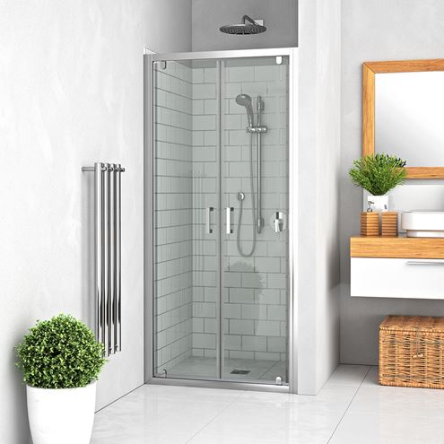 ROTH LEGA LINE LLDO2/900 sprchové dvere 90x190 cm, lietacie, brillant/sklo intimglass 552-9000000-00-21 Obrázek - fotka