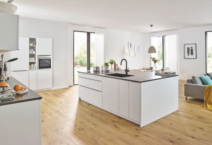 GROHE BLUE HOME drezová elektronická batéria, s vyťahovacou koncovkou, s filtračným a chladiacim zariadením, Bluetooth, napájanie zo siete, čierna 31541KS0 Obrázek - fotka
