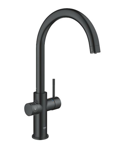 GROHE BLUE HOME drezová elektronická batéria, s filtračným a chladiacim zariadením, Bluetooth, napájanie zo siete, čierna 31455KS1 Obrázek - fotka