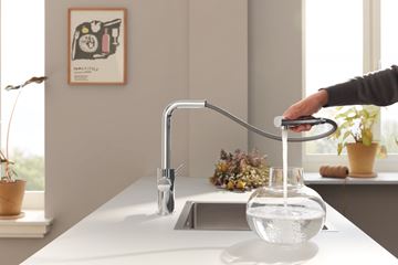 GROHE BLUE PURE MINTA drezová batéria, s vyťahovacou koncovkou, s filtračným zariadením, chróm 30591000 Obrázek - fotka