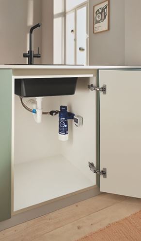 GROHE BLUE PURE MINTA drezová batéria, s vyťahovacou koncovkou, s filtračným zariadením, phamtom black 30590KF0 Obrázek - fotka