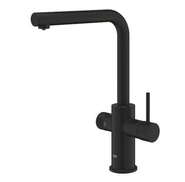 GROHE BLUE PURE MINTA drezová batéria, s vyťahovacou koncovkou, s filtračným zariadením, phamtom black