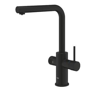 GROHE BLUE PURE MINTA drezová batéria, s vyťahovacou koncovkou, s filtračným zariadením, phamtom black