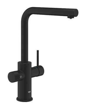GROHE BLUE PURE MINTA drezová batéria, s vyťahovacou koncovkou, s filtračným zariadením, phamtom black 30590KF0 Obrázek - fotka