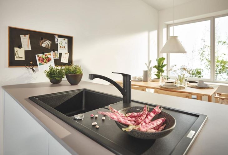 GROHE EUROSMART drezová batéria, matná čierna 332812433 Obrázek - fotka