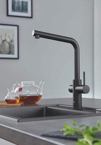 GROHE RED DUO drezová elektronická batéria, s ohrevom, veľkosť M, GROHE ChildLock, napájanie zo siete, čierna 30327KS1 Obrázek - fotka