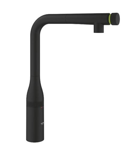 GROHE ESSENCE SMARTCONTROL drezová batéria, s vyťahovacou sprškou, phantom black 31892KF0 Obrázek - Hlavní obrázek
