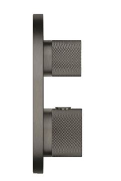 GROHE ATRIO podomietková termostatická batéria, pre 2 spotrebiče, brúsený hard graphite 24396AL0 Obrázek - fotka