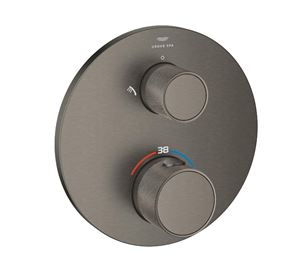 GROHE ATRIO podomietková termostatická batéria, pre 2 spotrebiče, brúsený hard graphite