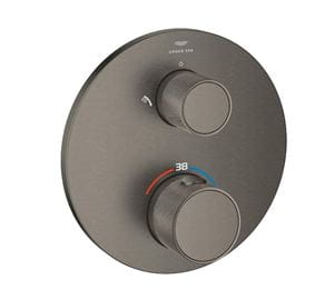 GROHE ATRIO podomietková termostatická batéria, pre 2 spotrebiče, brúsený hard graphite