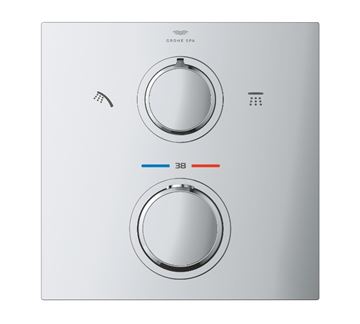 GROHE ALLURE sprchová podomietková termostatická batéria, pre 2 spotrebiče, chróm 29181002 Obrázek - fotka